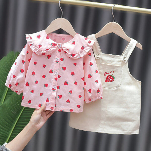 Summer Printed Infant Clothing Set for Baby Girls