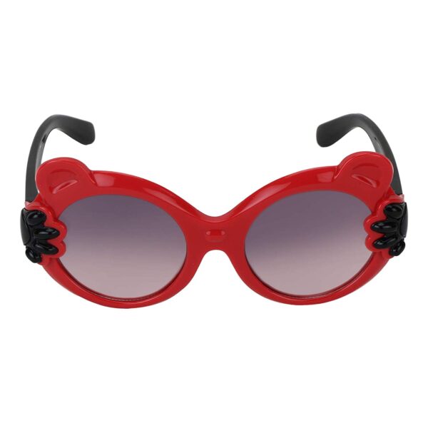 UV Protected Oval Baby Sunglasses for Girls (Red)