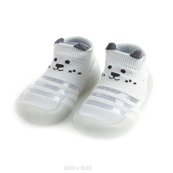 Baby First Walking Silicon Shoes (Grey)