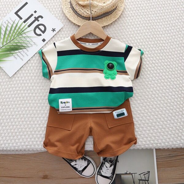 Blue Kids T-Shirt and Half Pants Set